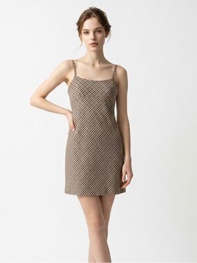 Defrost empire waist mini dress